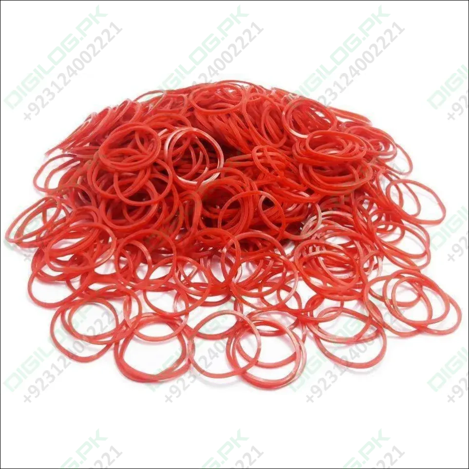 200 Gram - 2.5cm 1 Small Rubber Bands Bulk Elastic Wide Money Rubber Bands (red)