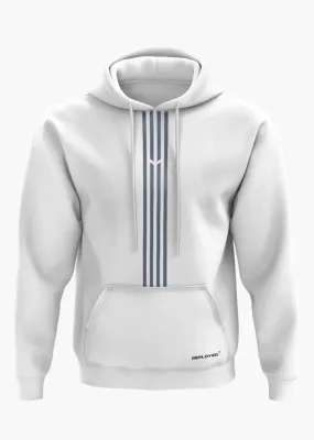 Aero Armour Organic Logo Stripe Snow Soft Premium Hoodie