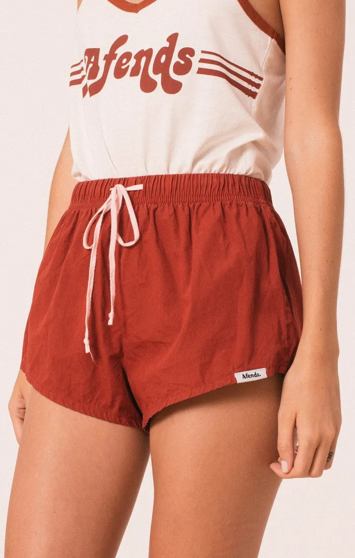 Afends Womens Sunday - Black Acid - Easy Shorts