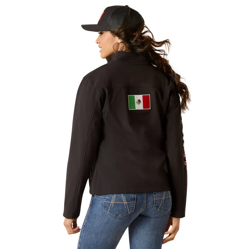 Ariat Women's Classic Team Softshell Mexico Jacket, Black