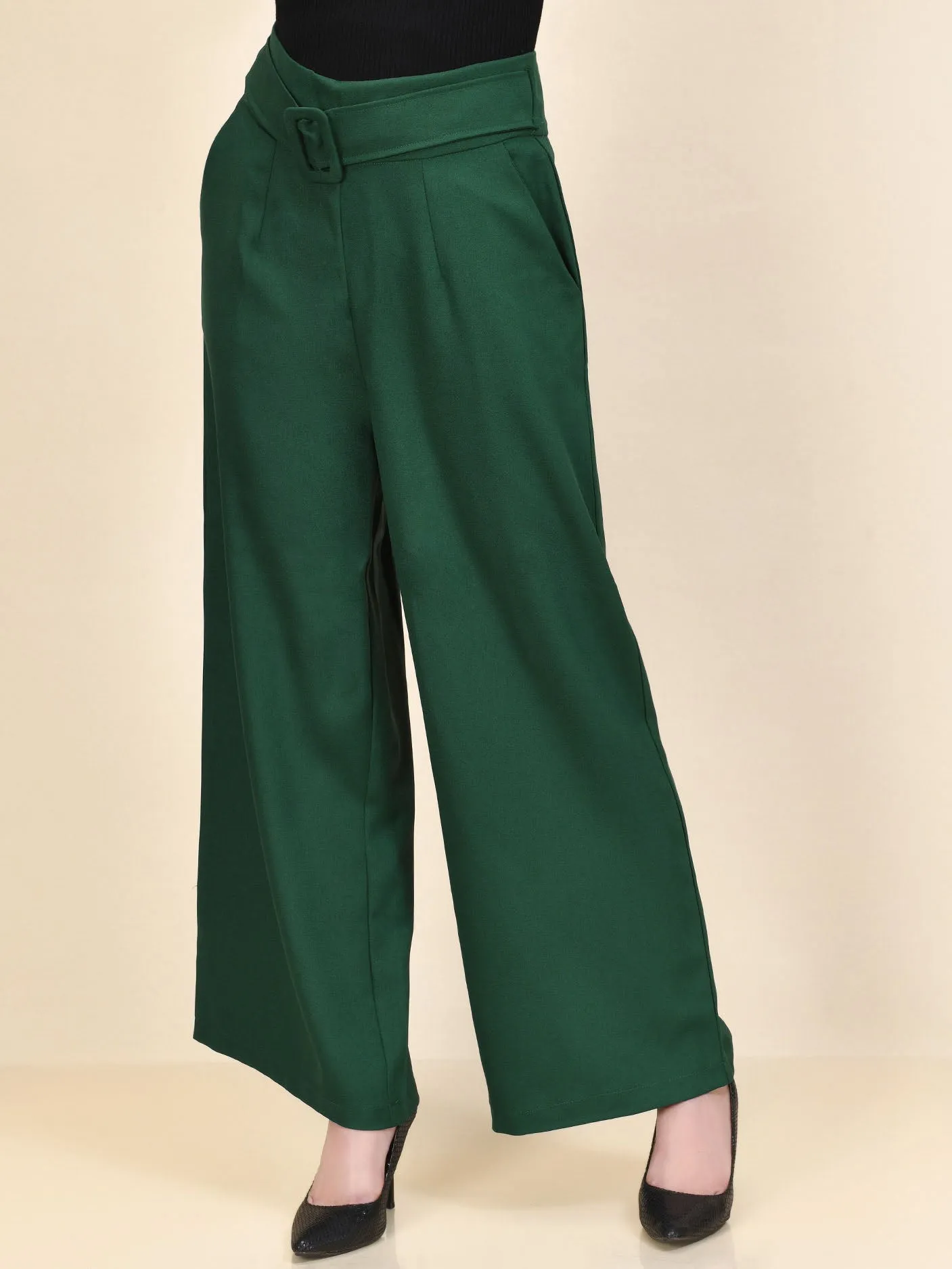 Belted Pants - Green