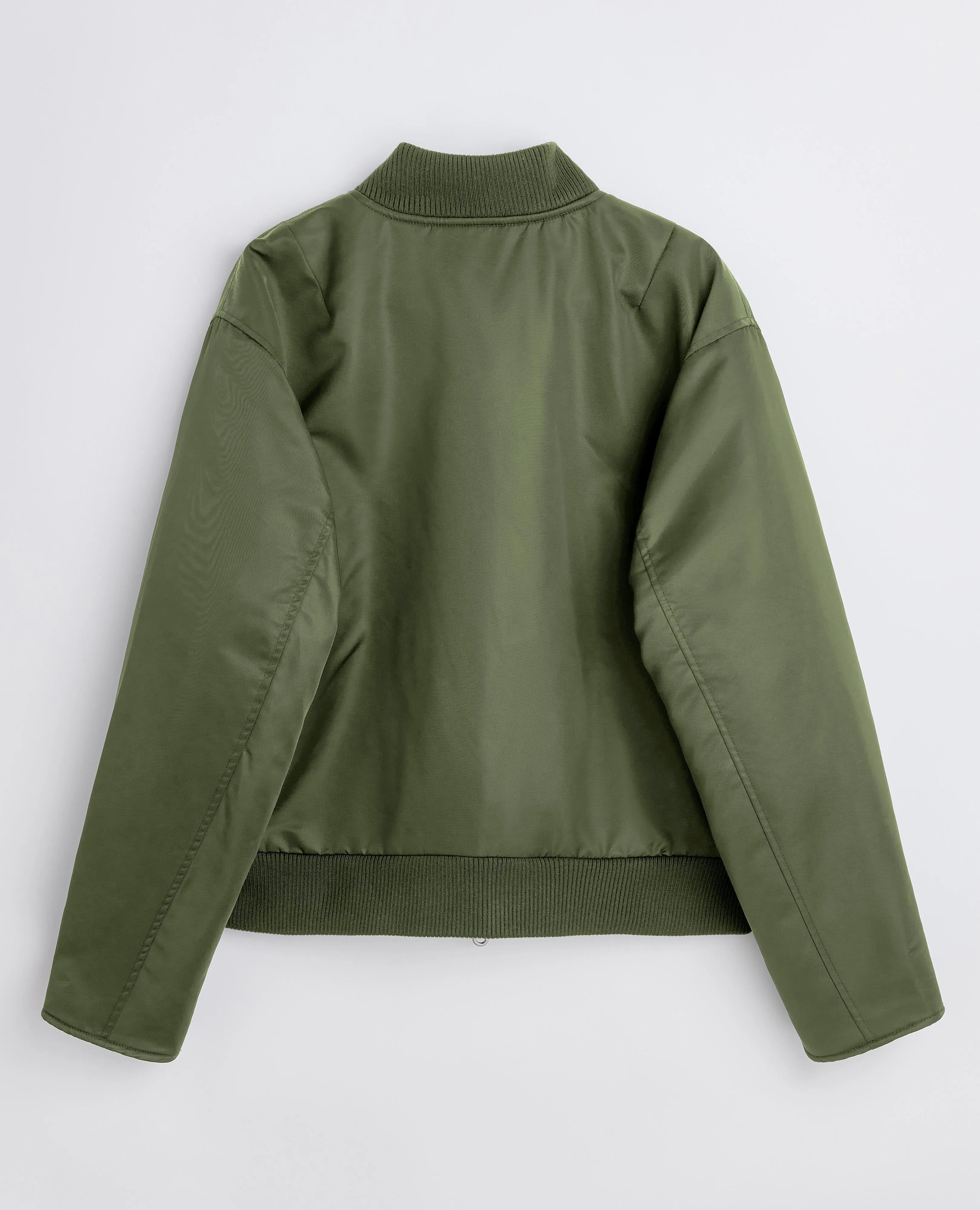 BOMBER JACKET . DARK OLIVE