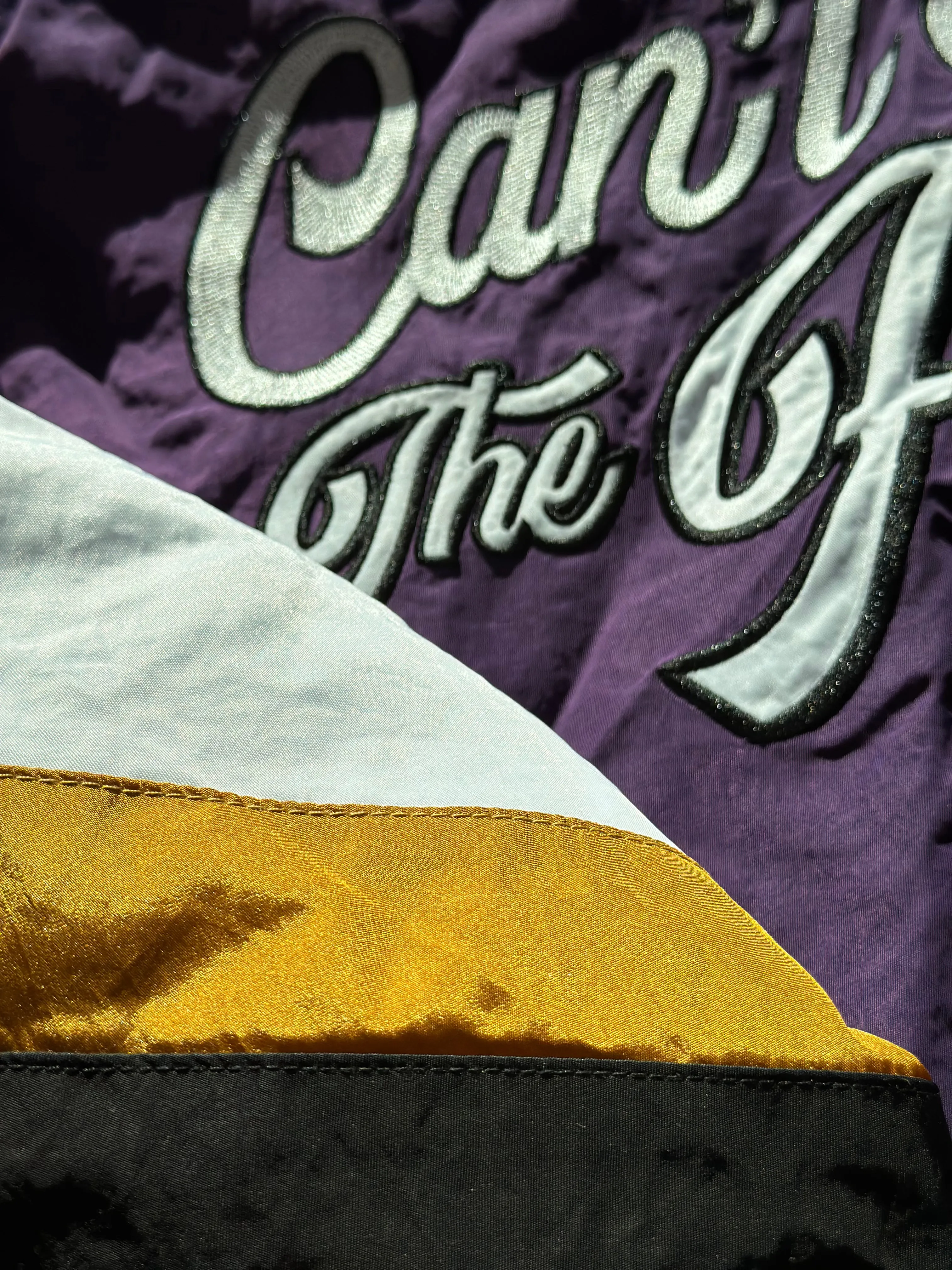 Can't Stop the Flock Jacket (Purple) - Brightside X R1A / Varsity Jacket