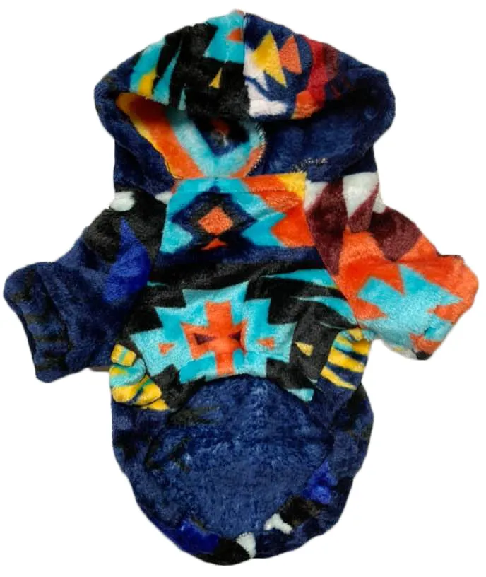 Chihuahua Puppy Native American Style Design Super Soft Dogs hoodies. Dog coat. Dogs clothes. Southwest clothes