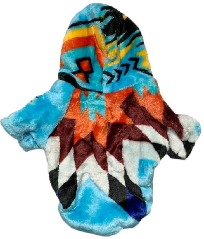 Chihuahua Puppy Native American Style Design Super Soft Dogs hoodies. Dog coat. Dogs clothes. Southwest clothes