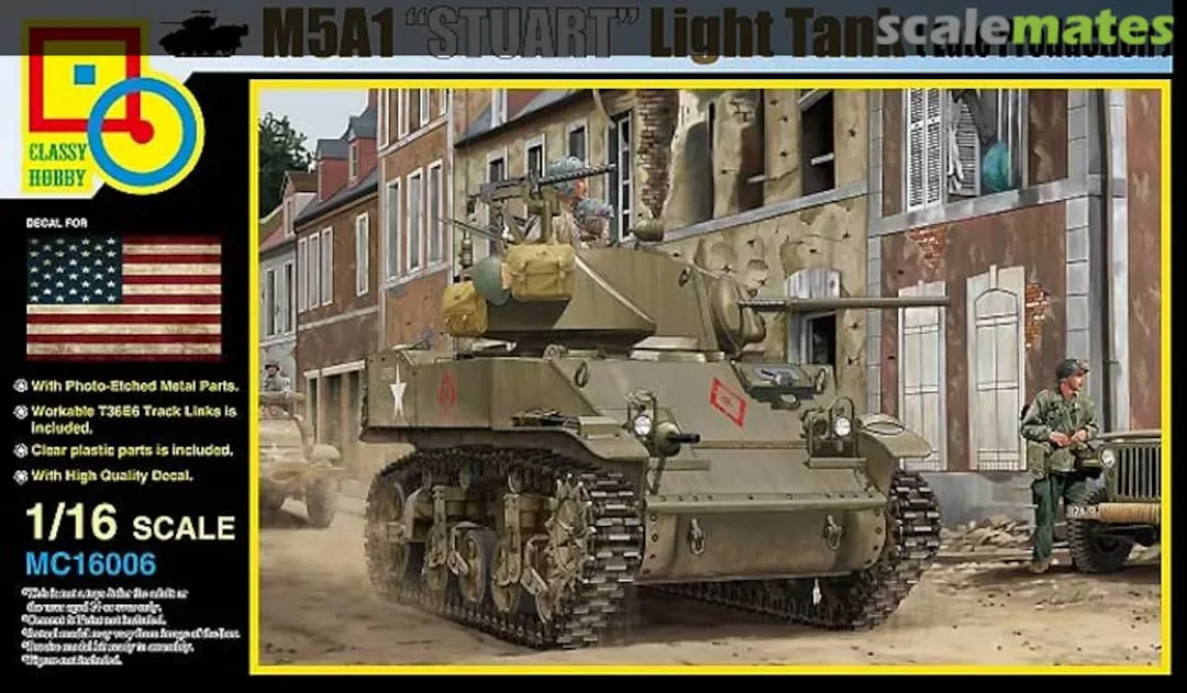 Classy Hobby 1/16 Scale M541 "Stuart" Light Tank (Late Production) Model