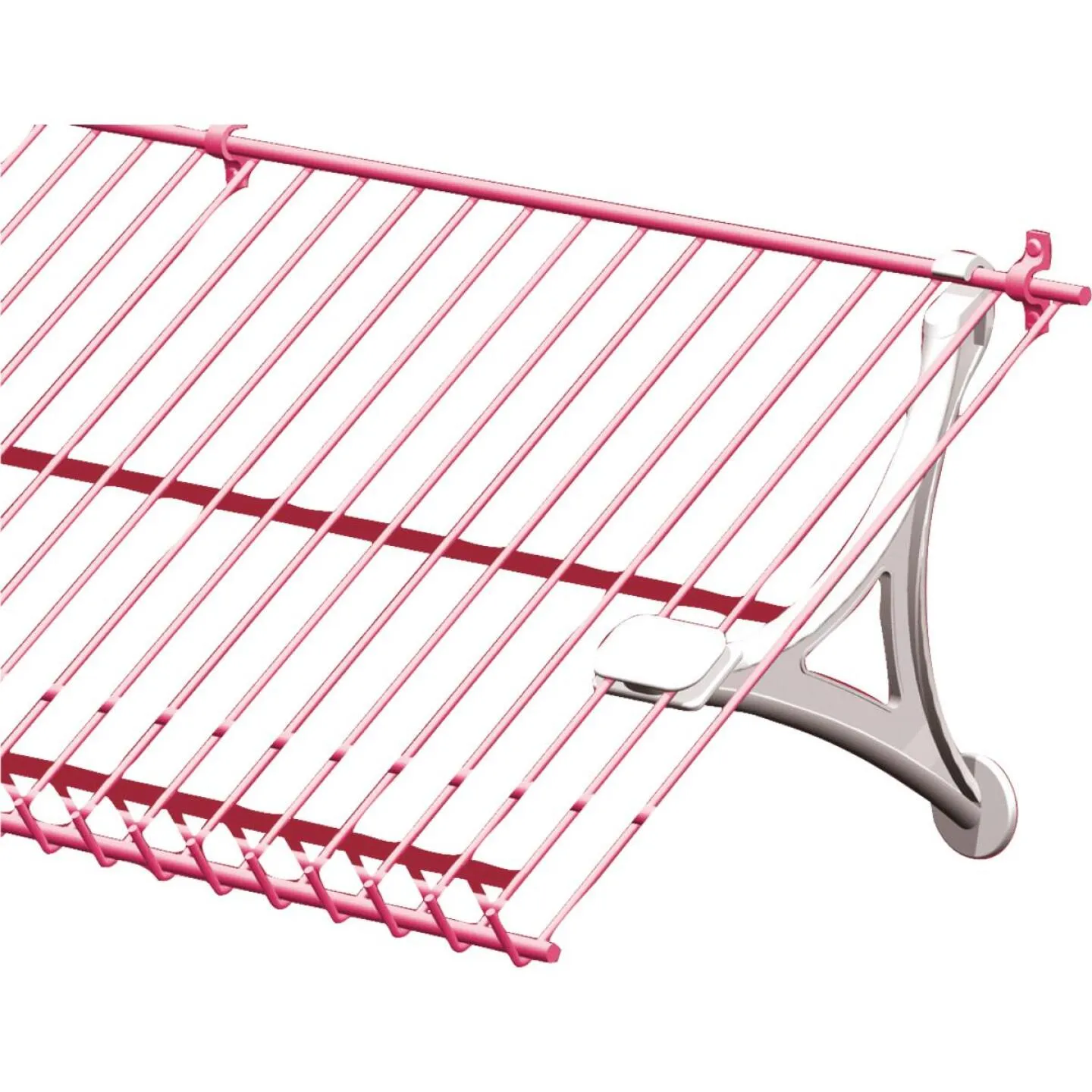 Closetmaid White Wire Shelf Shoe Support Bracket