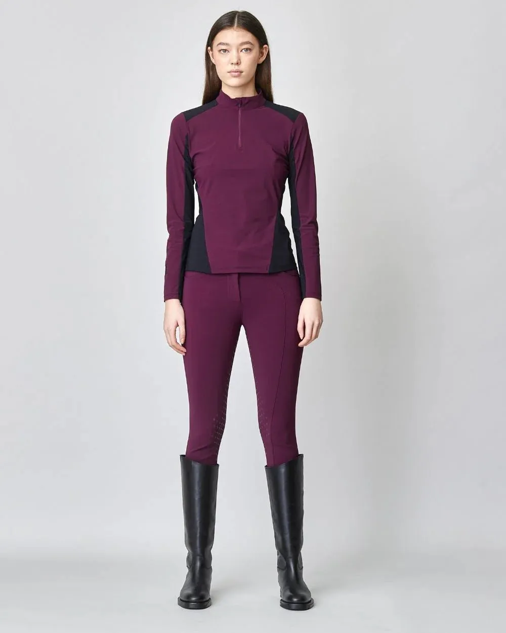 Compression Performance Breeches Burgundy