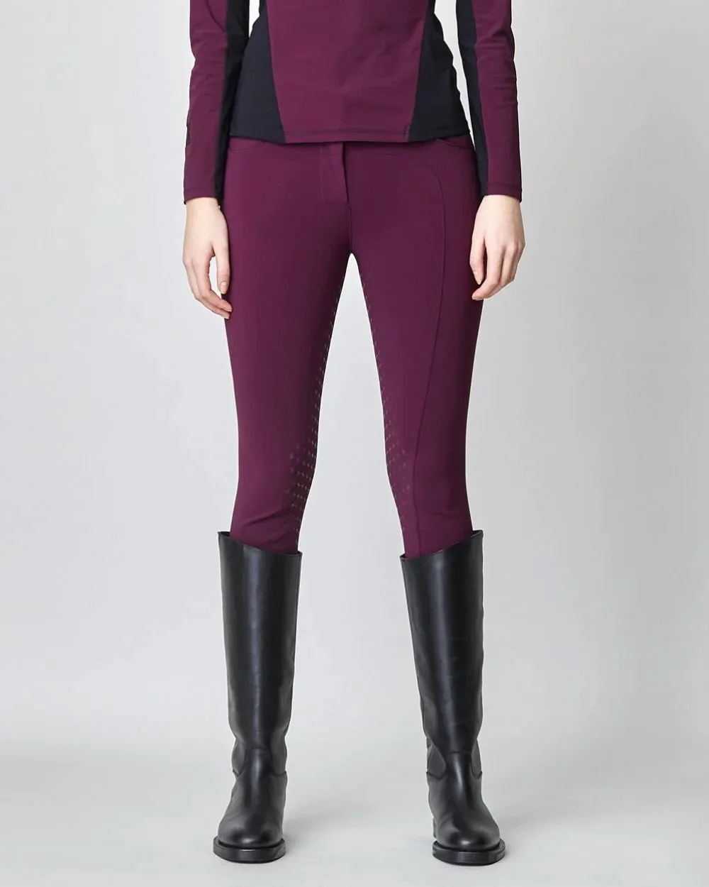 Compression Performance Breeches Burgundy