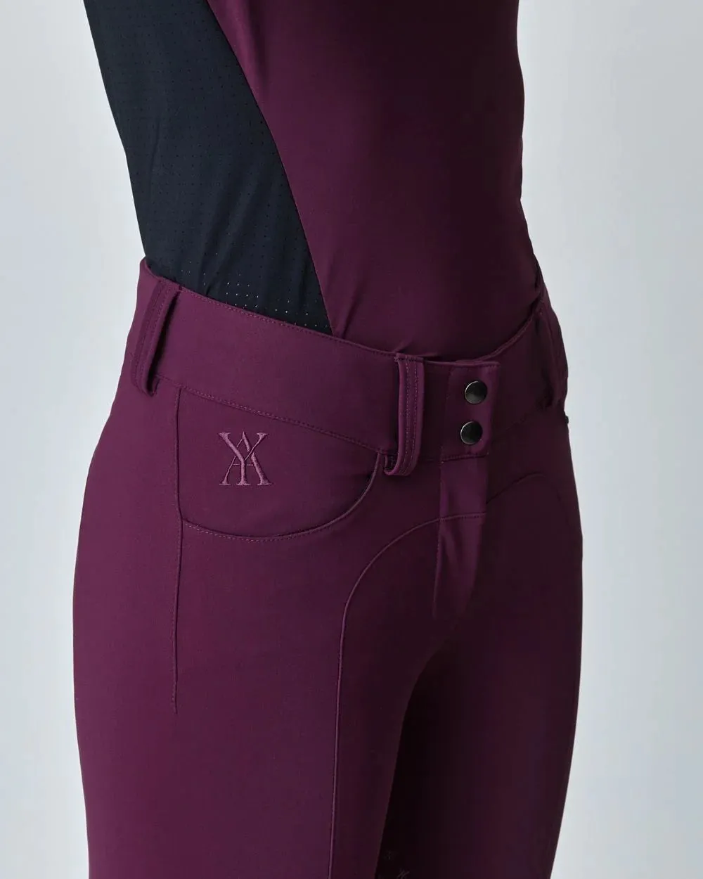 Compression Performance Breeches Burgundy