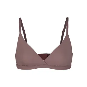 FITS EVERYBODY CROSSOVER BRALETTE | UMBER