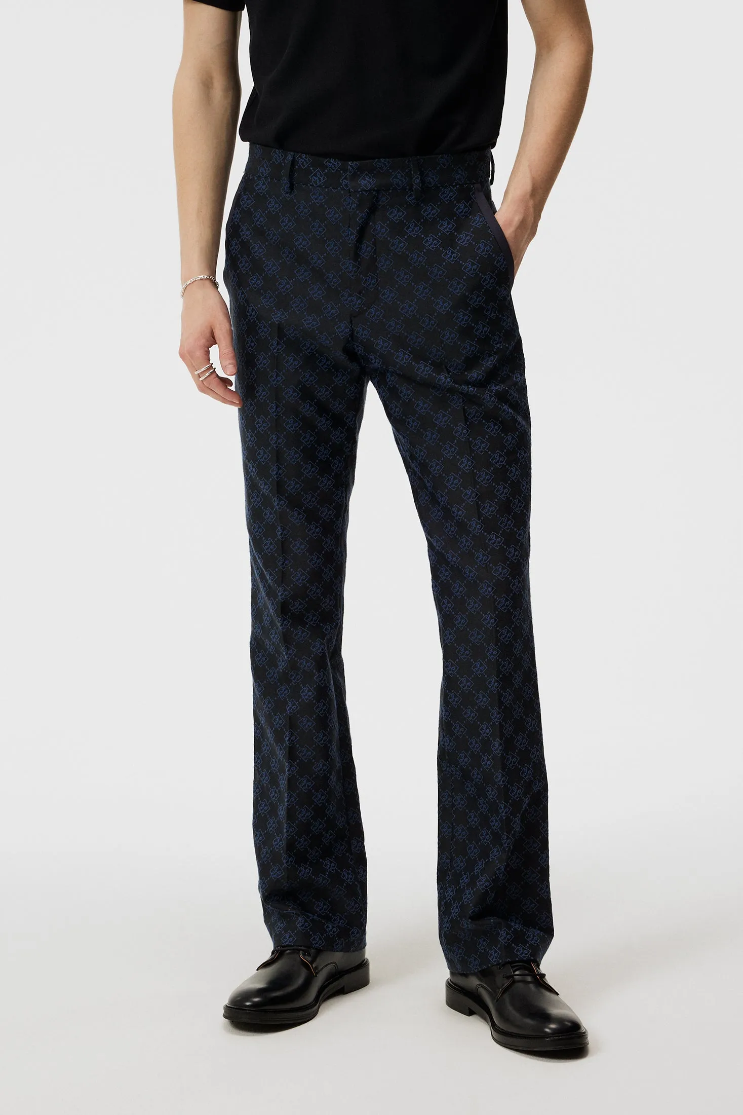 Gomor JL Jacquard pants / JL Navy