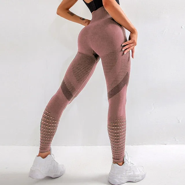 Gym Leggings High Waist Fitness  Women Seamless