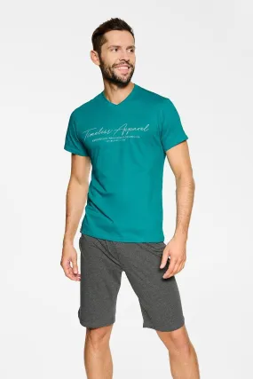 Henderson sleeved shirt and loose-fitting shorts men's pyjamas