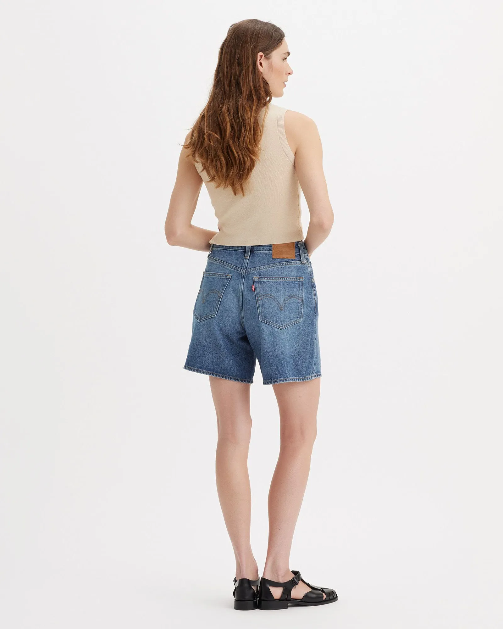 Levi's® Womens High Baggy Shorts - Worn Memory