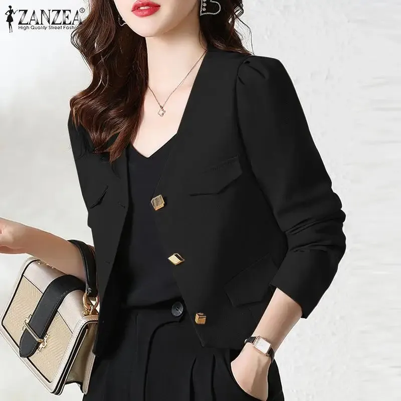 Long Sleeve Buttons Thin Coat Outwear Clothes