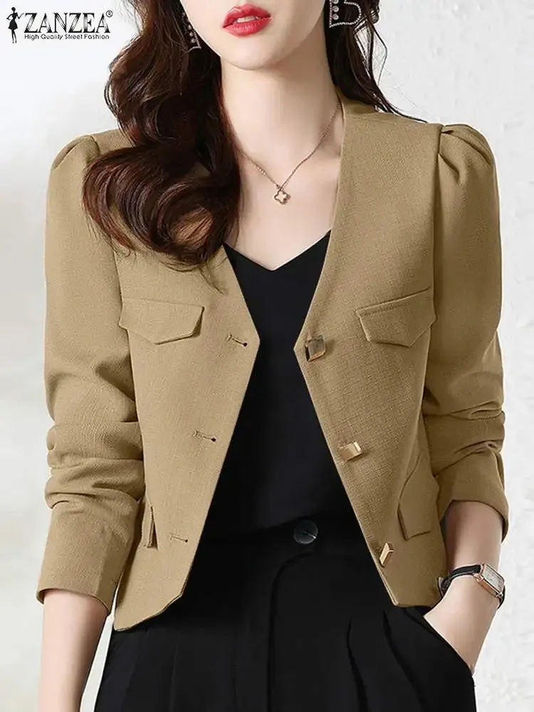 Long Sleeve Buttons Thin Coat Outwear Clothes