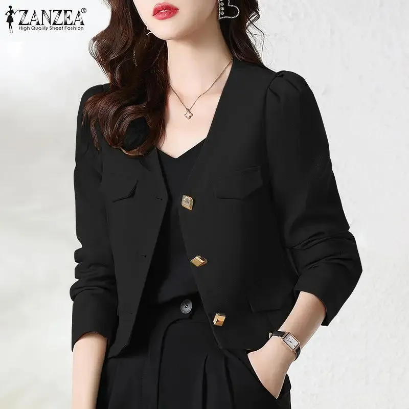 Long Sleeve Buttons Thin Coat Outwear Clothes