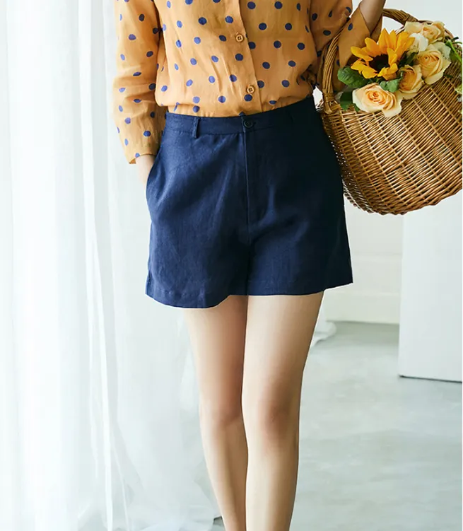 Loose Cotton Pants Summer Women Shorts