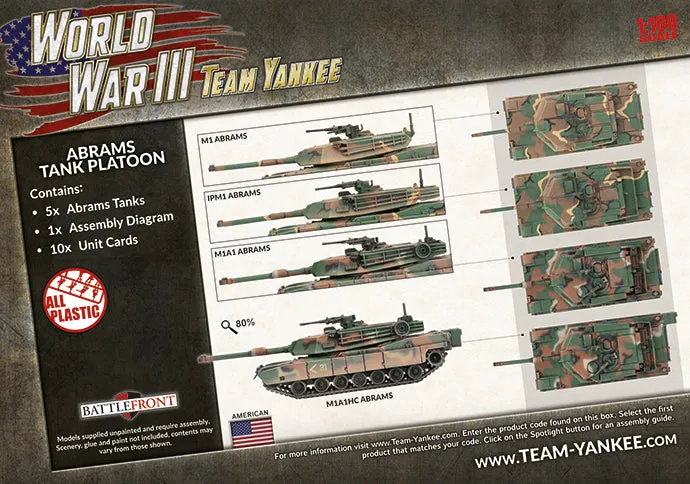 M1A1 Abrams Tank Platoon - Team Yankee Americans