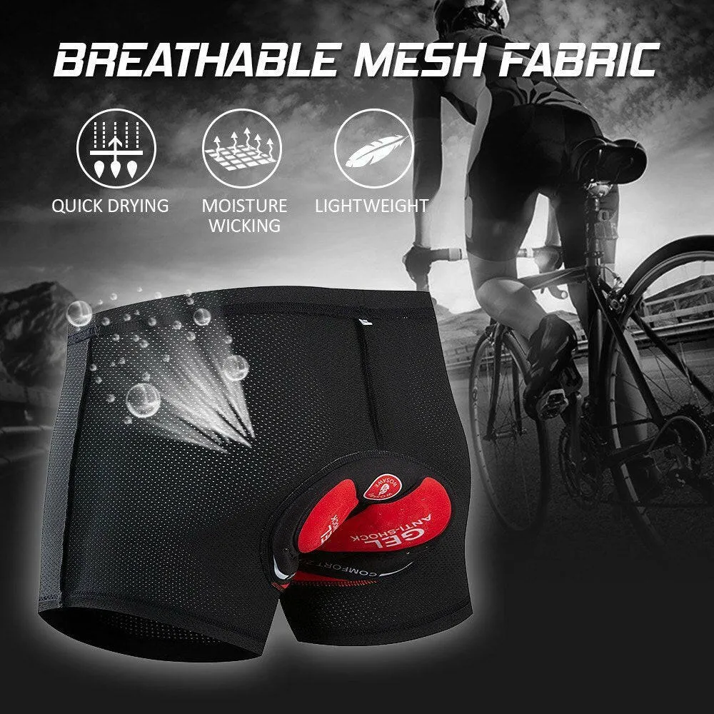 Men Cycling Underwear Shorts Breathable Gel Padded MTB Bicycle Biking Riding Shorts