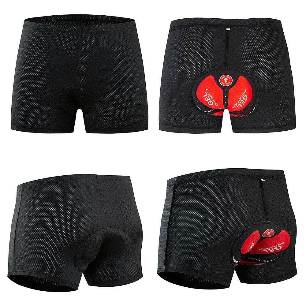 Men Cycling Underwear Shorts Breathable Gel Padded MTB Bicycle Biking Riding Shorts