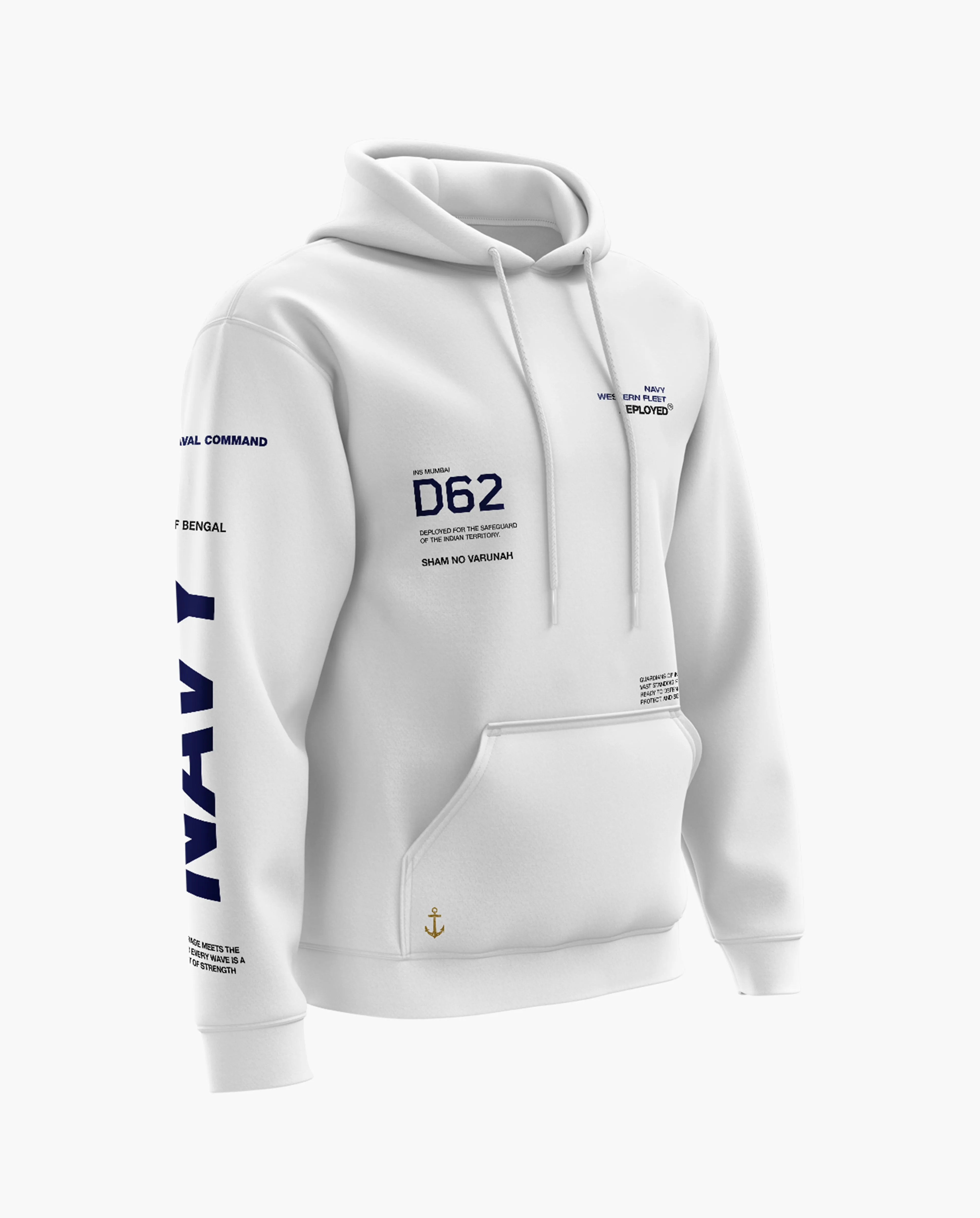 Navy Deployed Snow Soft Premium Hoodie