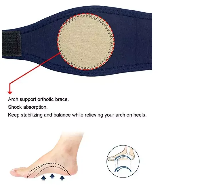 Pad Insoles Silicone Plantar Fasciitis Heel Pain Aid Foot Run-up Pad Feet Cushioned Foot Arch Support