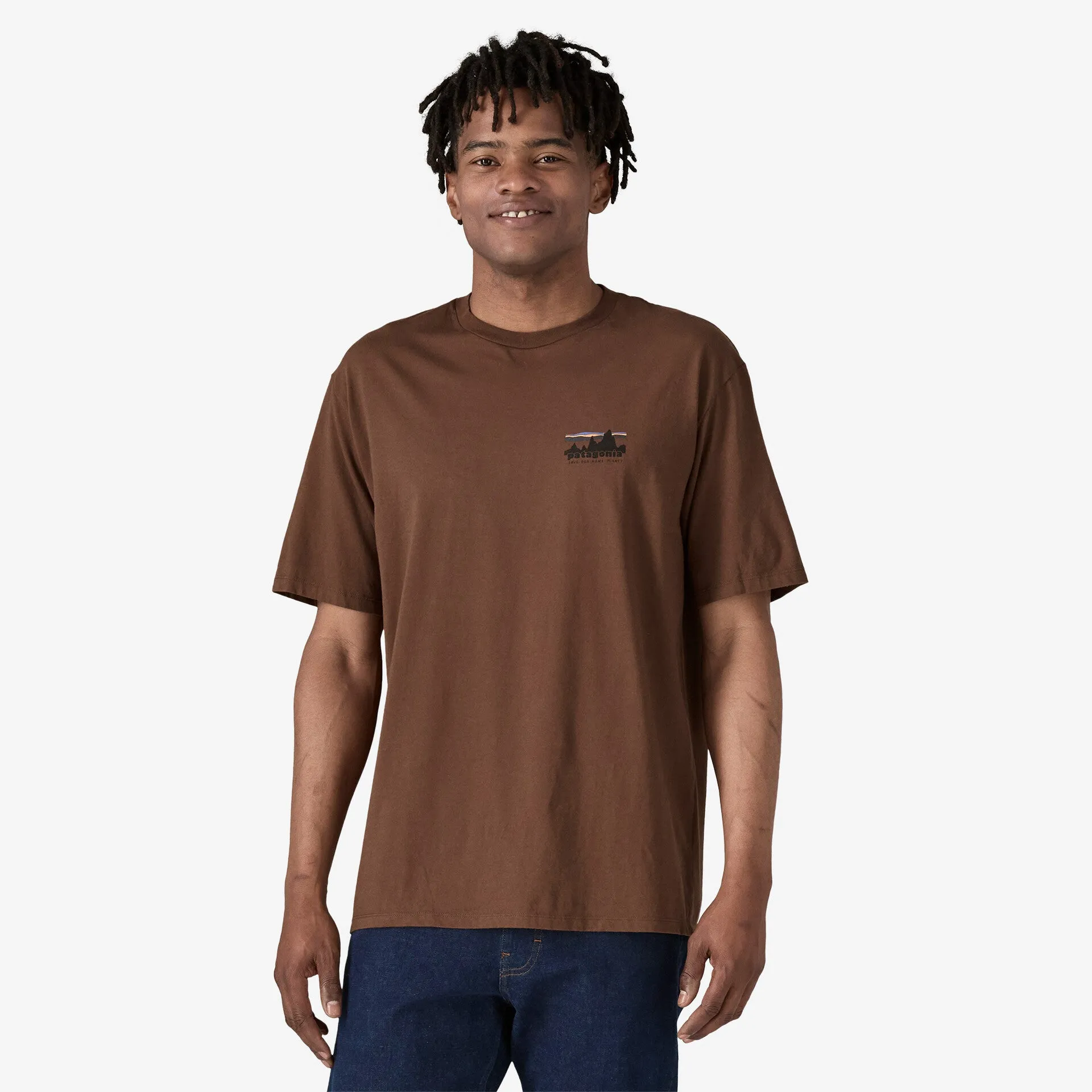 Patagonia Men's '73 Skyline Organic T-Shirt - MOLASSES BROWN