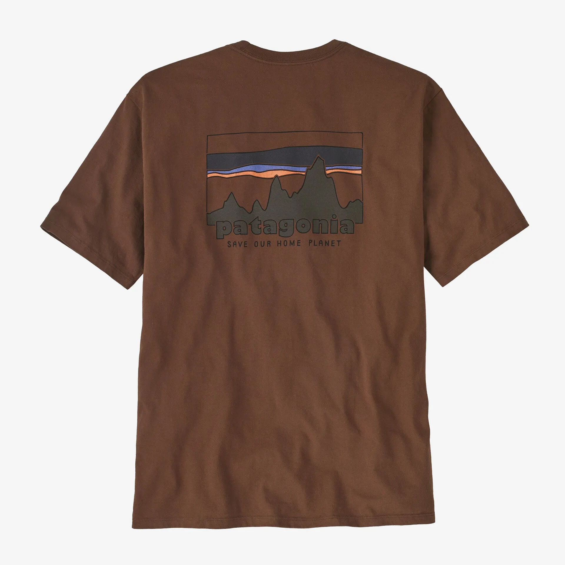 Patagonia Men's '73 Skyline Organic T-Shirt - MOLASSES BROWN