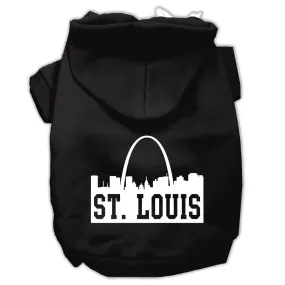 Pet Dog & Cat Hoodie Screen Printed, "St. Louis Skyline"