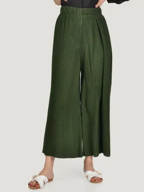 Pleated Wide-Leg Pants