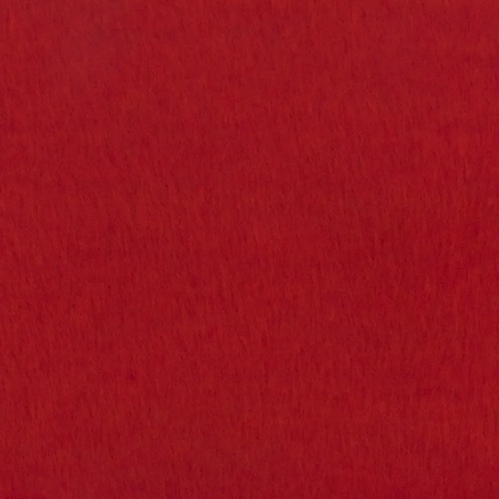 Scarlet Red Solid-Fur-Like Pile Stretch Bonded Fabric