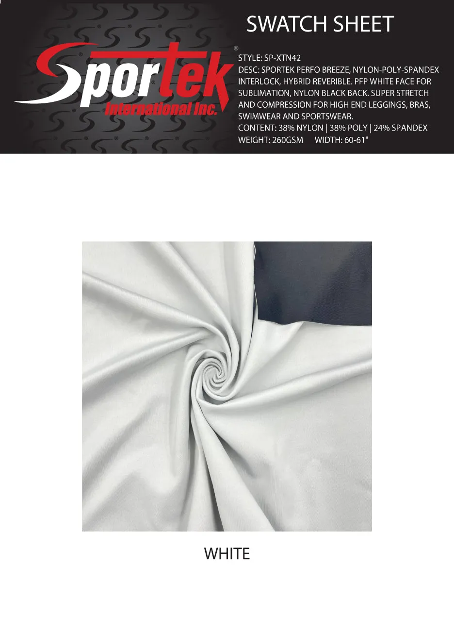 SP-XTN42 Sportek Perfo Breeze | Nylon-poly-spandex interlock | Hybrid Reversible