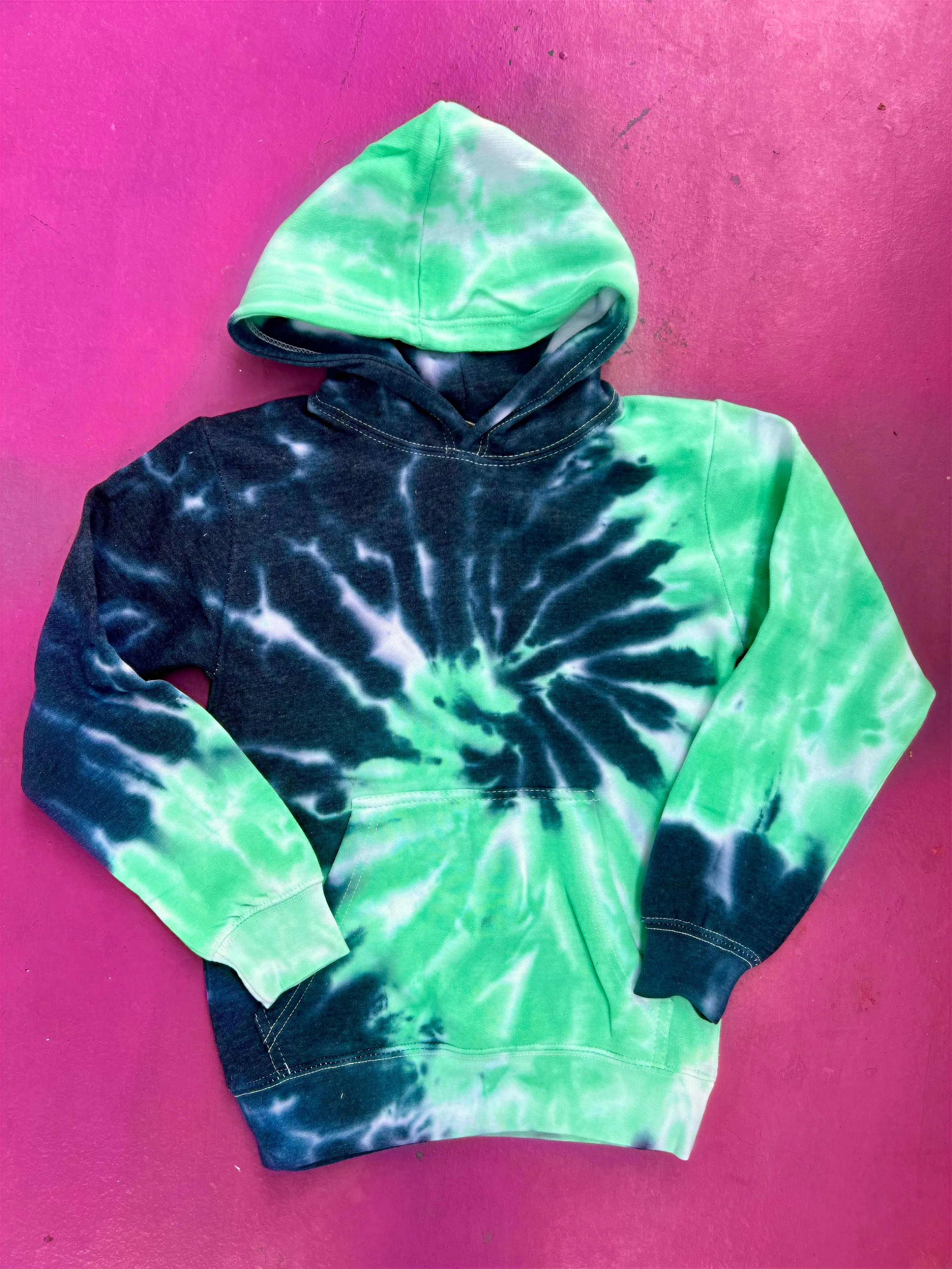 Spider Swirl Tie-Dye Hoodie - Youth