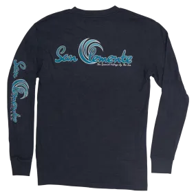 Sun Diego San Clemente Script L/S - Heather Navy