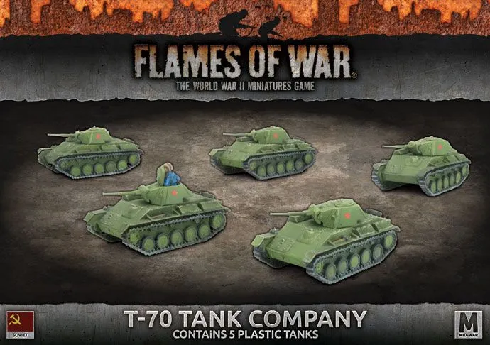 T-70 Tank Company - Flames Of War Mid War Soviets