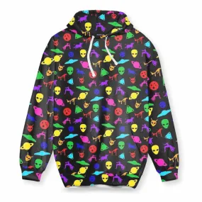 UFO Print Hoodie