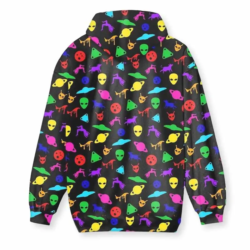 UFO Print Hoodie