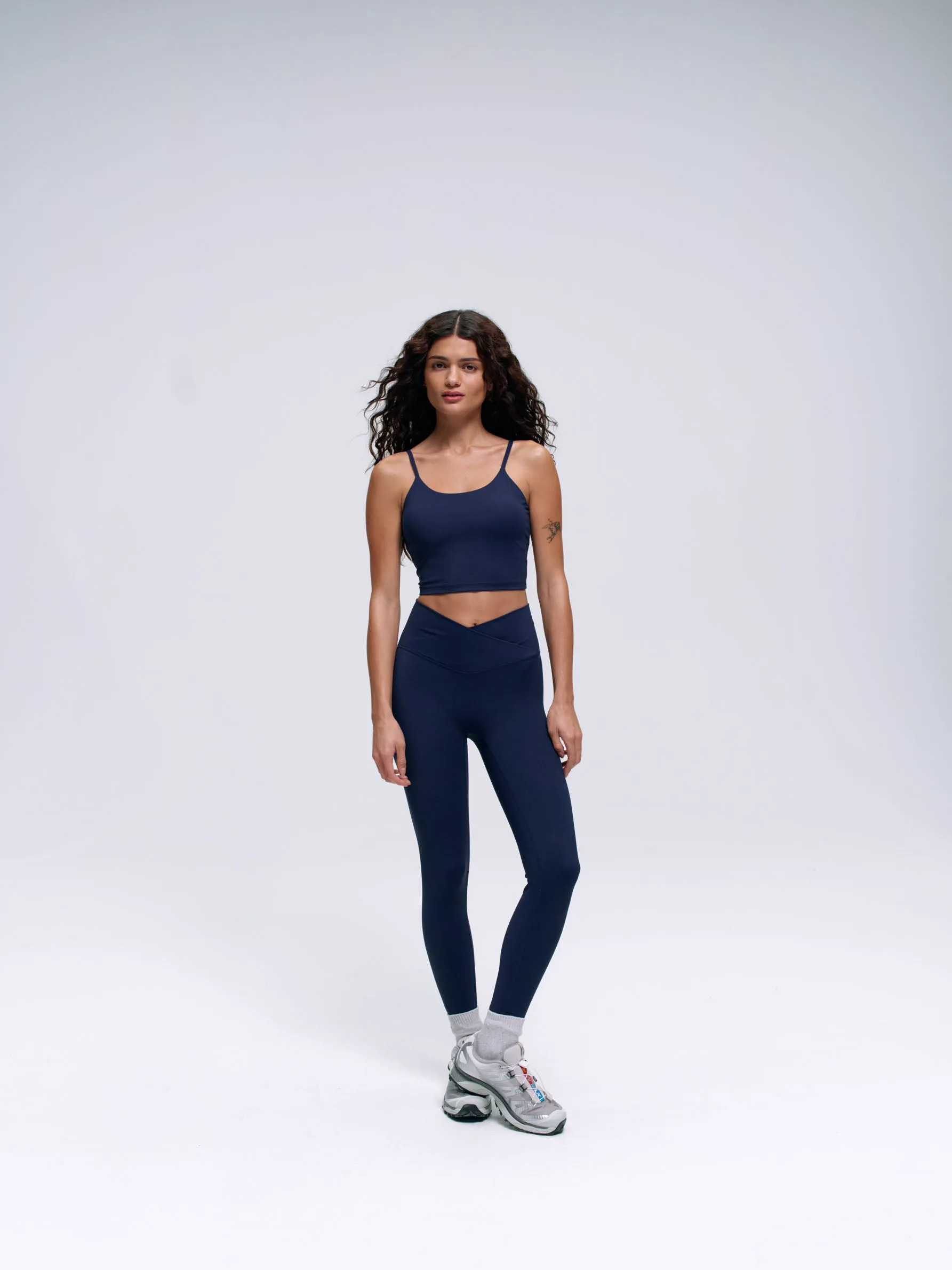 Ultimate Wrap Over Leggings - Navy Blue