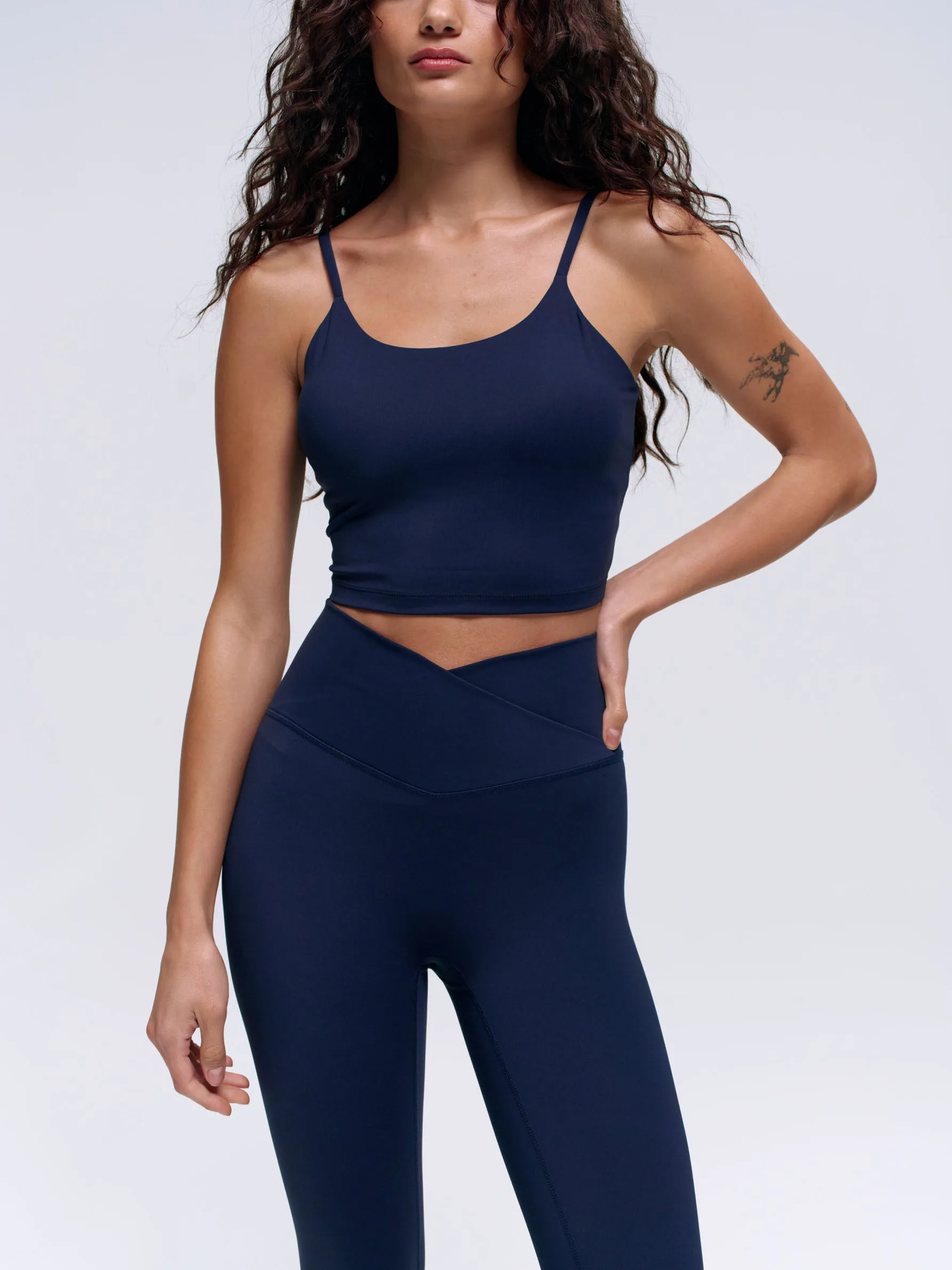 Ultimate Wrap Over Leggings - Navy Blue