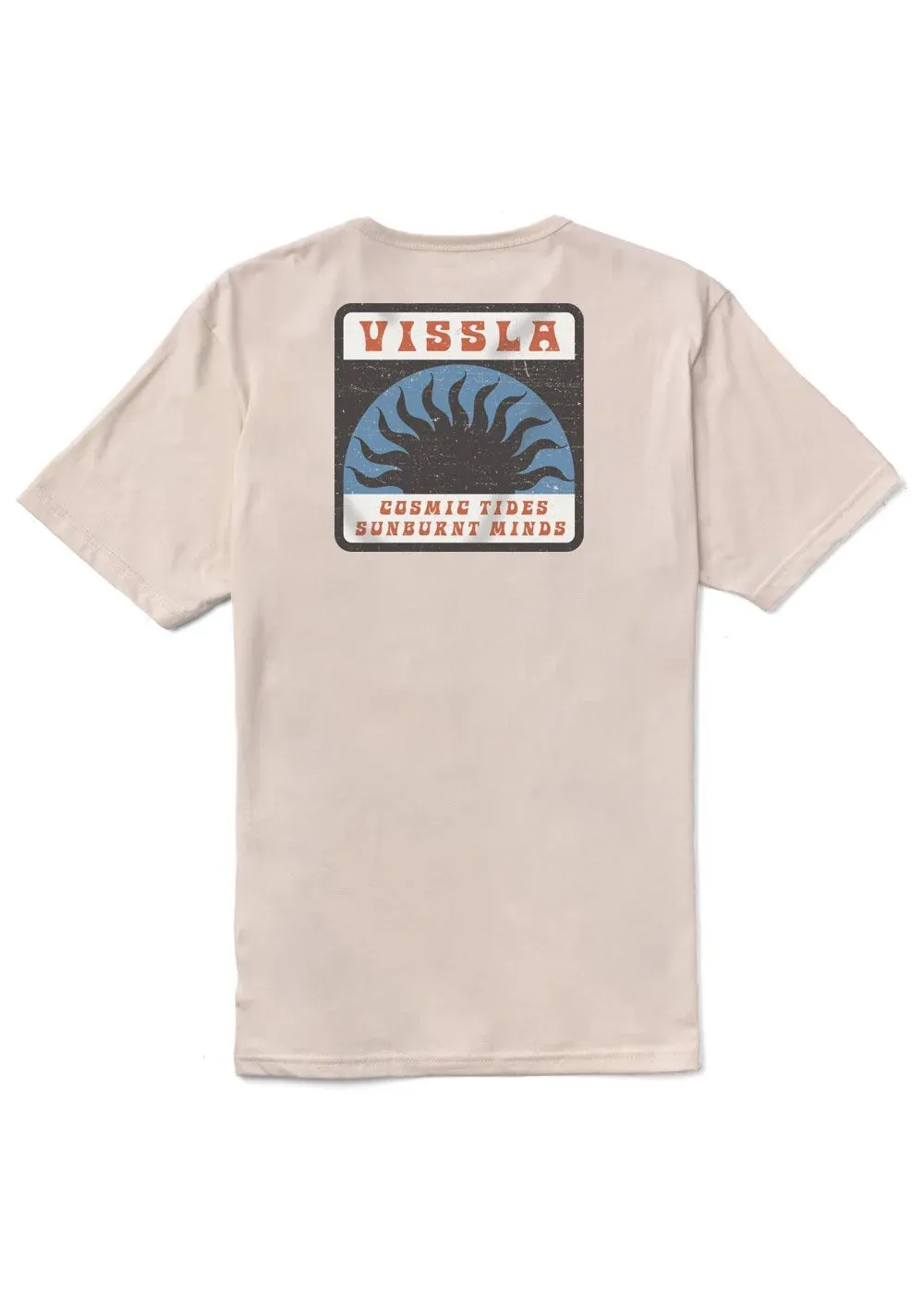 Vissla COSMIC TIDES ORGANIC TEE - BONE