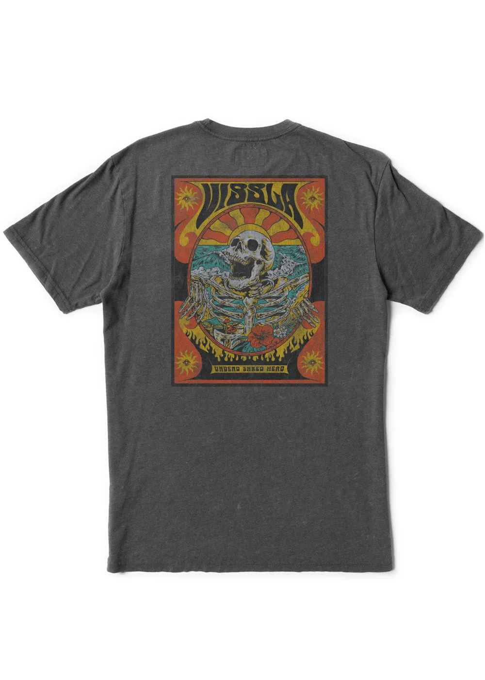 Vissla Undead Shred Head Ss Tee - PHANTOM