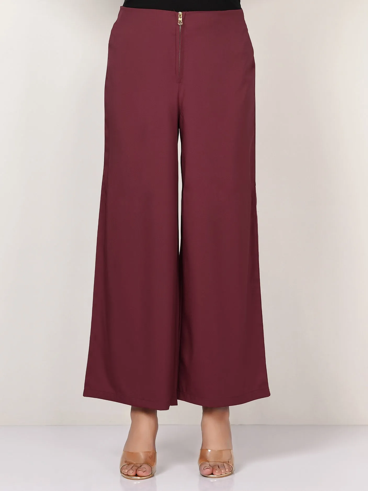 Wide Grip Pants - Dark Maroon