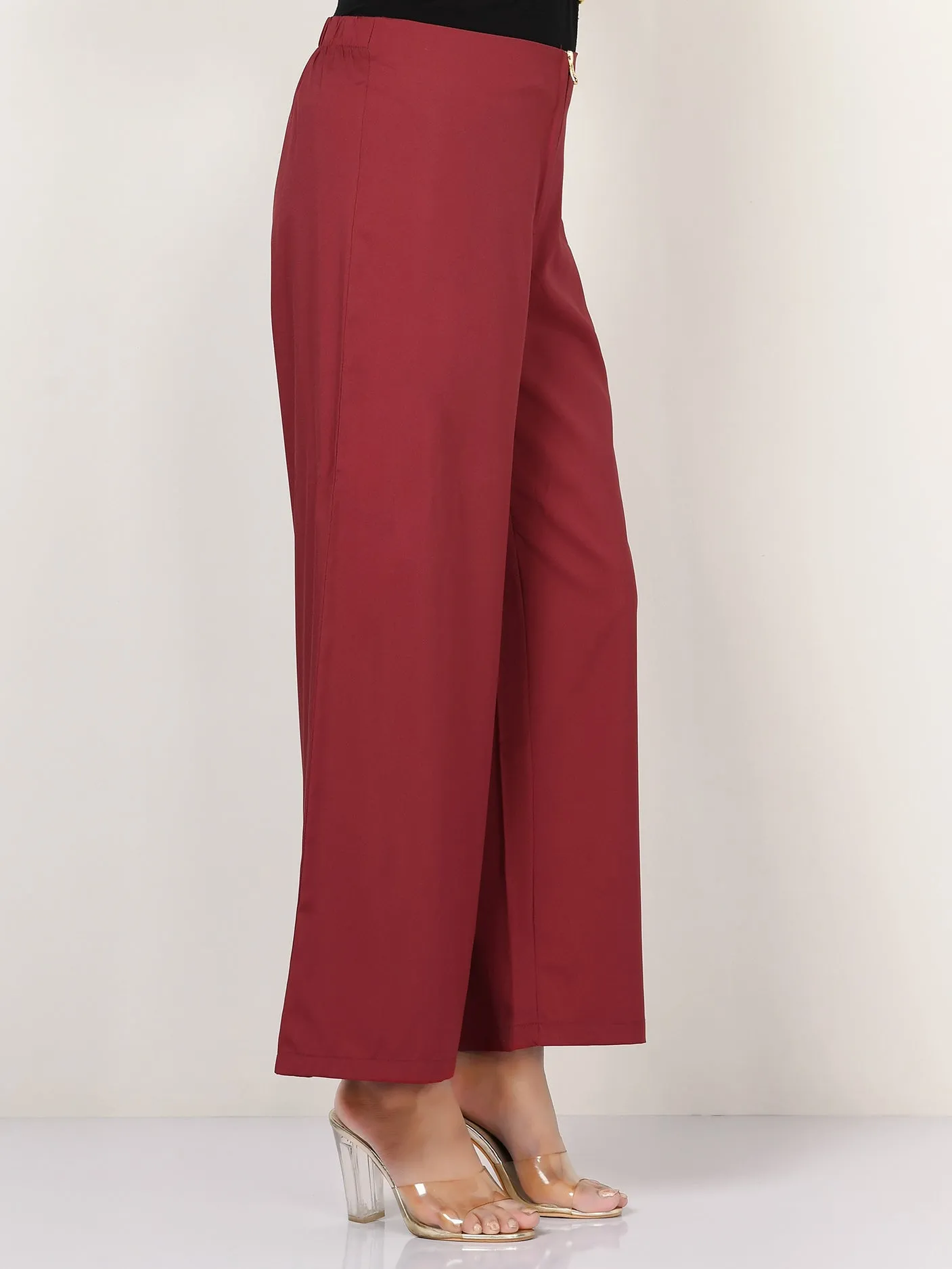 Wide Grip Pants -  Dark Red