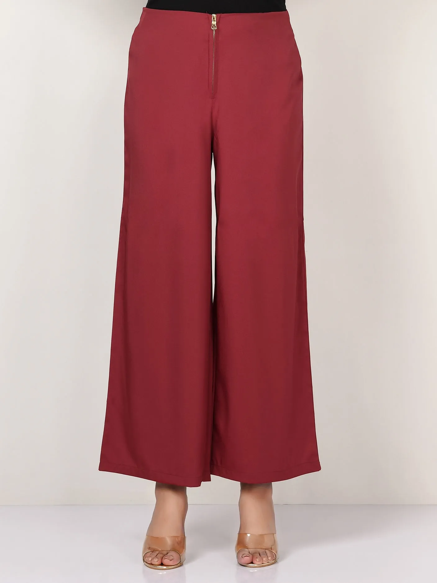 Wide Grip Pants -  Dark Red