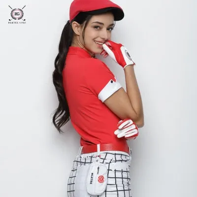 women golf shirts short