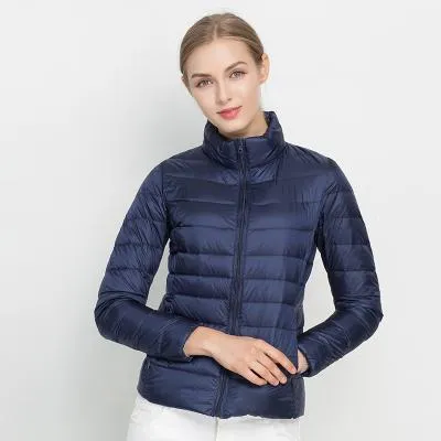 Women Winter Coat 2017 New Ultra Light White Duck Down Jacket Slim Women Winter Puffer Jacket Portable Windproof Down Coat