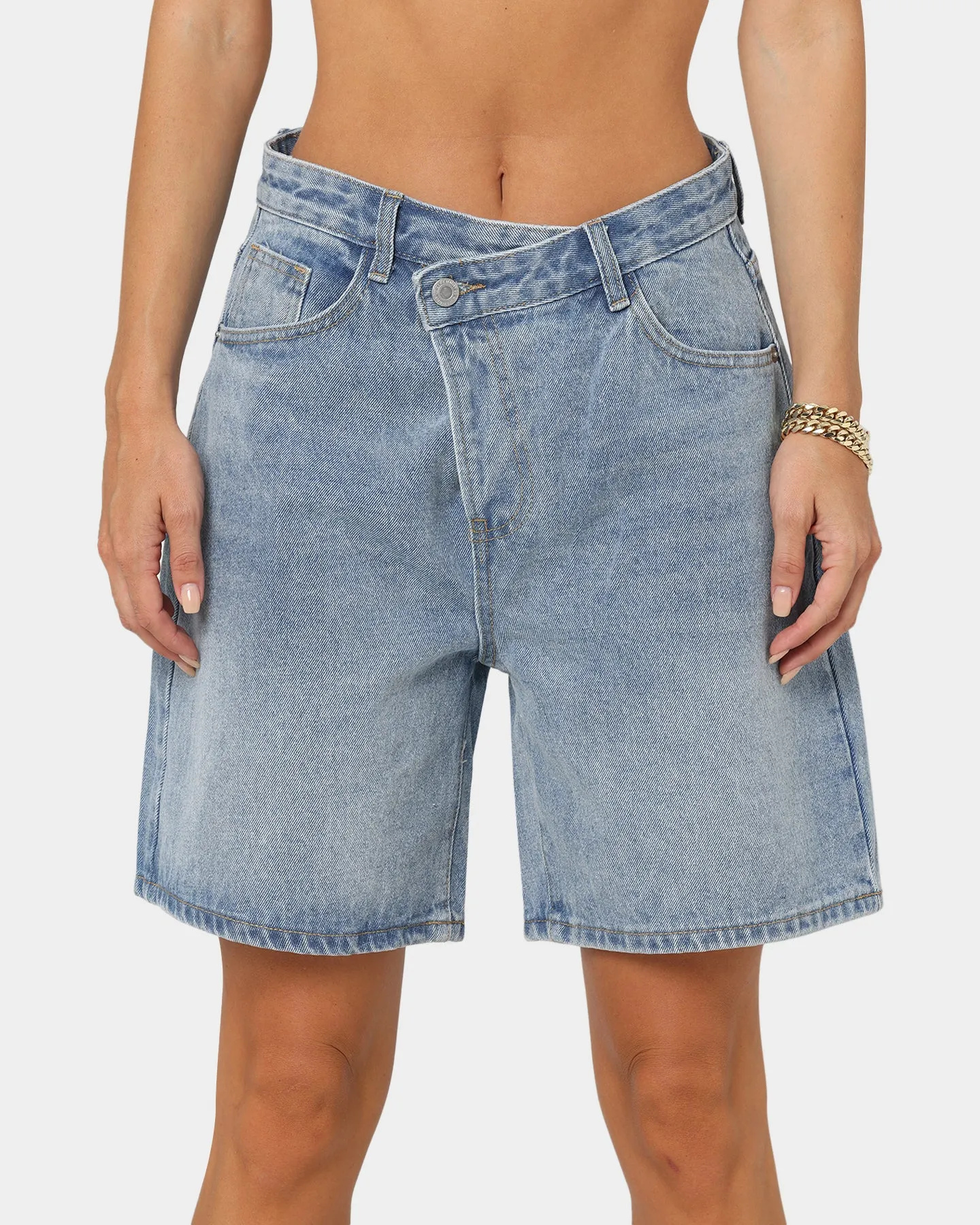 XXIII Women's Londyn Asymmetric Shorts Blue