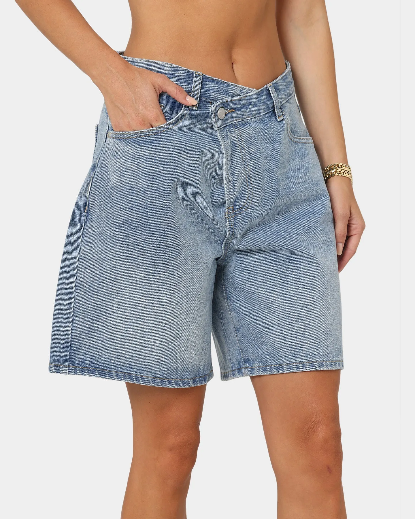 XXIII Women's Londyn Asymmetric Shorts Blue